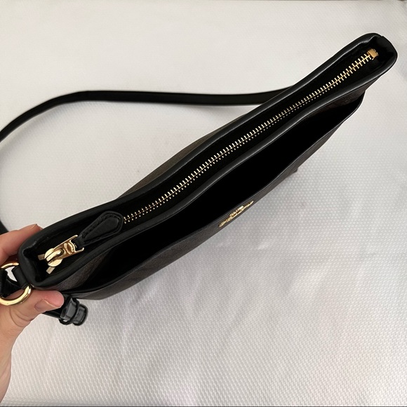 Coach Rowan File Crossbody Signature Monogram Bag Brown - Picture 5 of 15